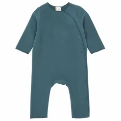 Pyjama Manches Longues Coton Bio | Bleu canard