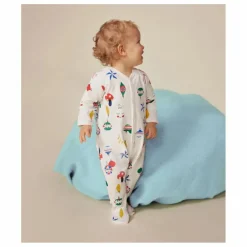 Pyjama Molleton Boules de Noël | Blanc