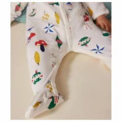 Pyjama Molleton Boules de Noël | Blanc