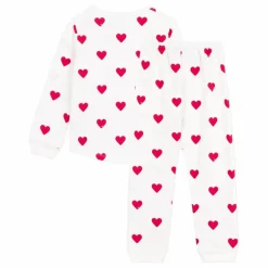 Pyjama Molletonné Cœurs | Ecru