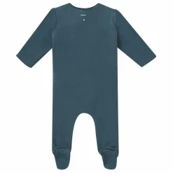 Pyjama Naissance Coton Bio | Bleu canard