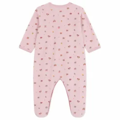 Pyjama Nœud Dors Bien Fleuri Coton Bio | Rose