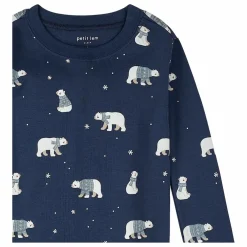 Pyjama Ours Polaire Coton Bio | Bleu foncé