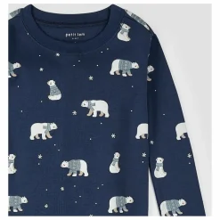 Pyjama Ours Polaire Coton Bio | Bleu foncé