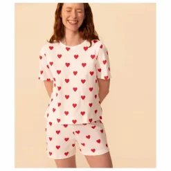 Pyjama Short Cœurs - Collection Femme | Blanc