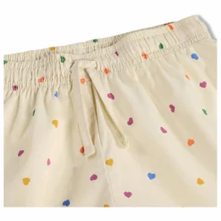 Pyjama Short Lexi Cœurs Coton Bio | Ecru