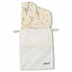 Pyjama Short Lexi Cœurs Coton Bio | Ecru