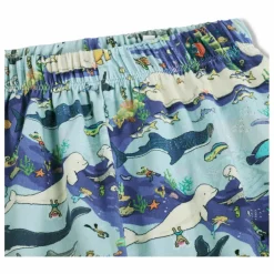 Pyjama Short Luvis Baleines Coton Bio | Bleu