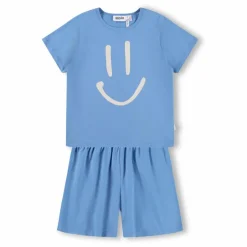 Pyjama Short Luvis Smile Coton Bio | Bleu