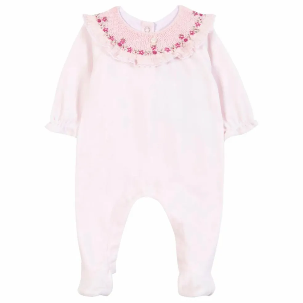 Pyjama Smocké | Rose pâle
