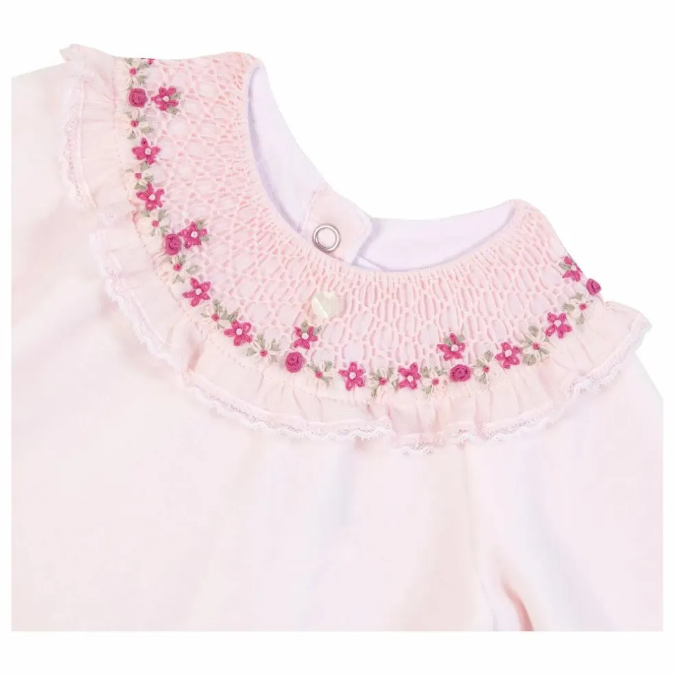 Pyjama Smocké | Rose pâle