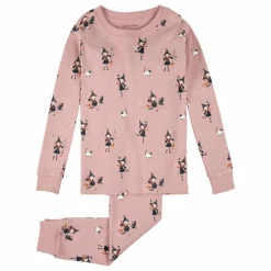 Pyjama Sorcières Phosphorescentes Coton Bio | Rose
