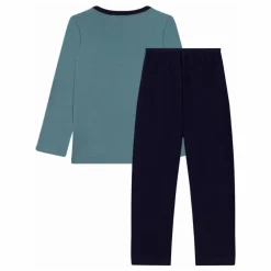 Pyjama Zèbre Coton Bio | Bleu