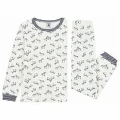 Pyjama Zèbres Coton Bio | Ecru
