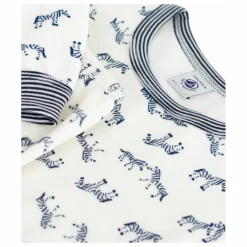 Pyjama Zèbres Coton Bio | Ecru