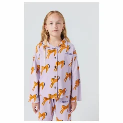 Pyjama Zèbres Coton Bio | Lavande
