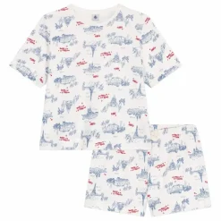 Pyjashort Broken Coton Bio | Ecru