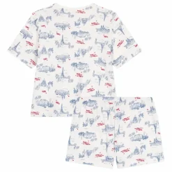 Pyjashort Broken Coton Bio | Ecru