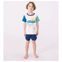 Pyjashort Brooklyn Coton Bio | Ecru