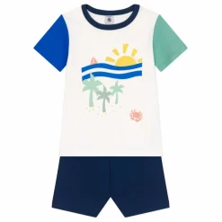 Pyjashort Brooklyn Coton Bio | Ecru