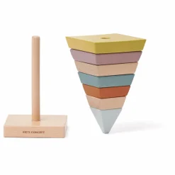 Pyramide à empiler en bois