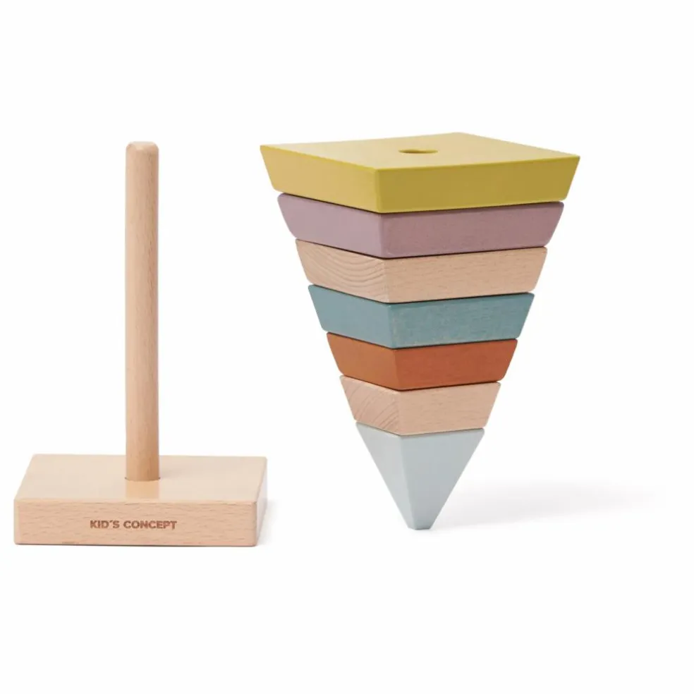 Pyramide à empiler en bois