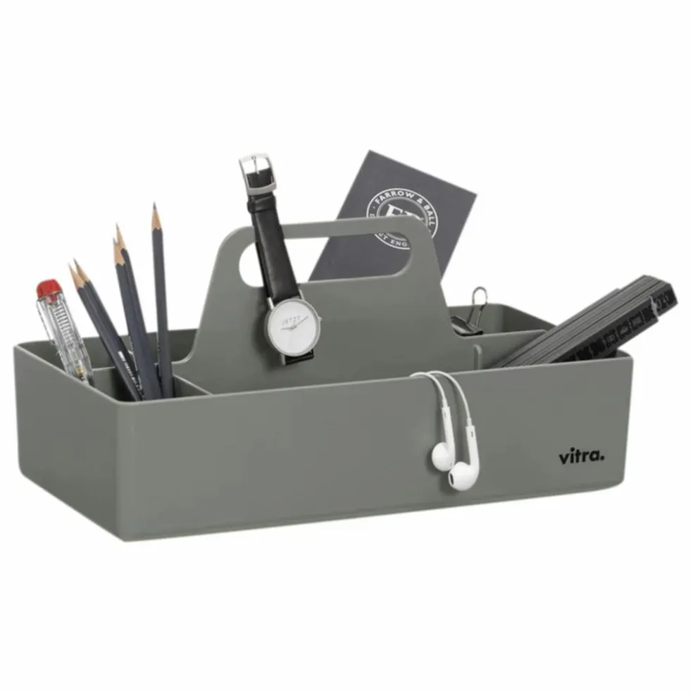 Rangement Toolbox en plastique recyclé - Arik Levy | Gris Mousse