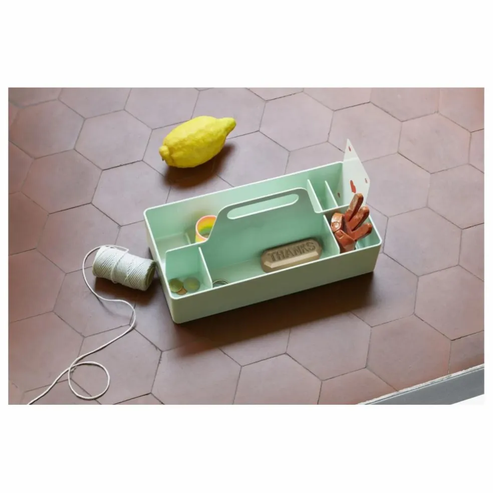 Rangement Toolbox en plastique recyclé - Arik Levy | Vert Menthe