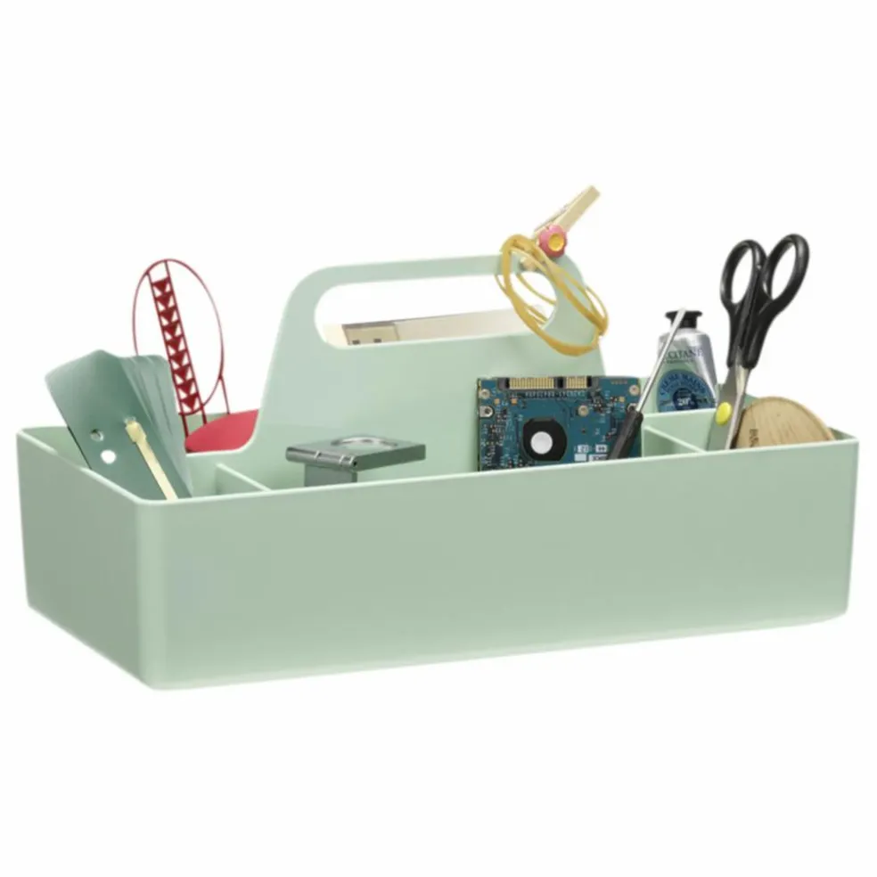 Rangement Toolbox en plastique recyclé - Arik Levy | Vert Menthe