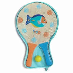 Raquettes de plage en bois