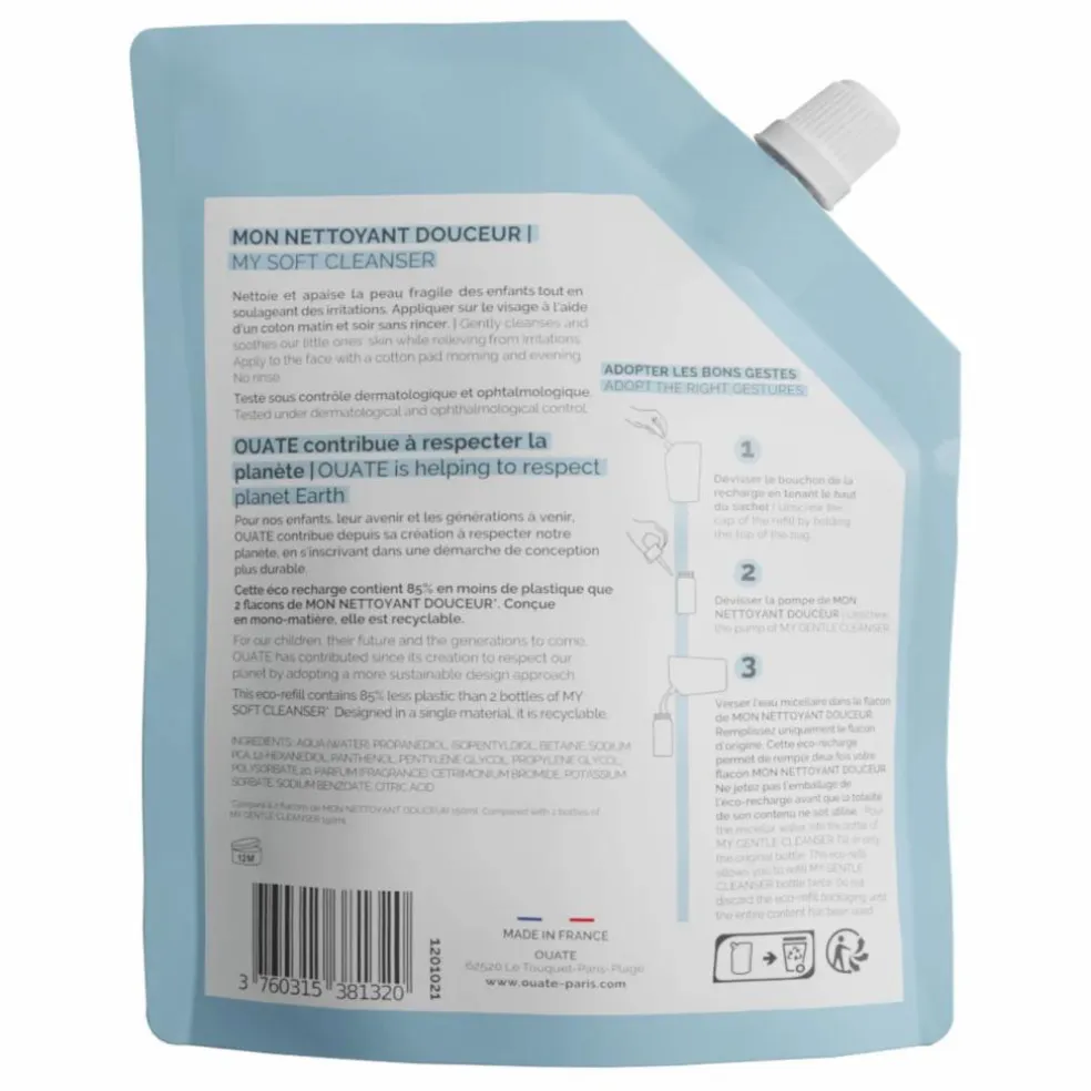 Recharge nettoyant visage douceur - 300 ml
