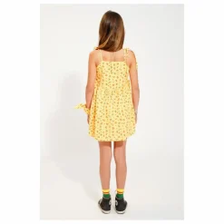 Robe Fleuri Coton Bio | Jaune