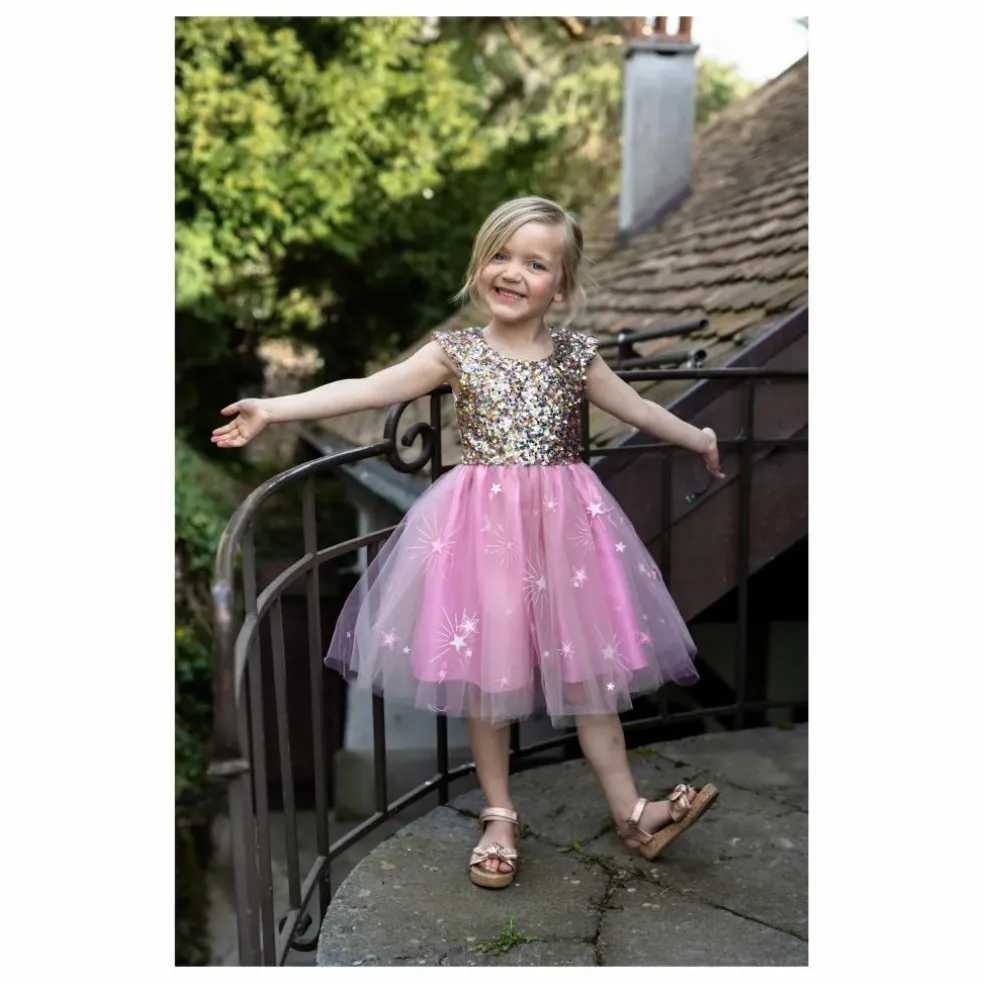 Robe à sequins | Rose