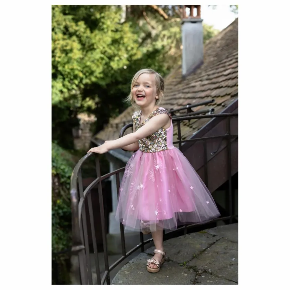 Robe à sequins | Rose