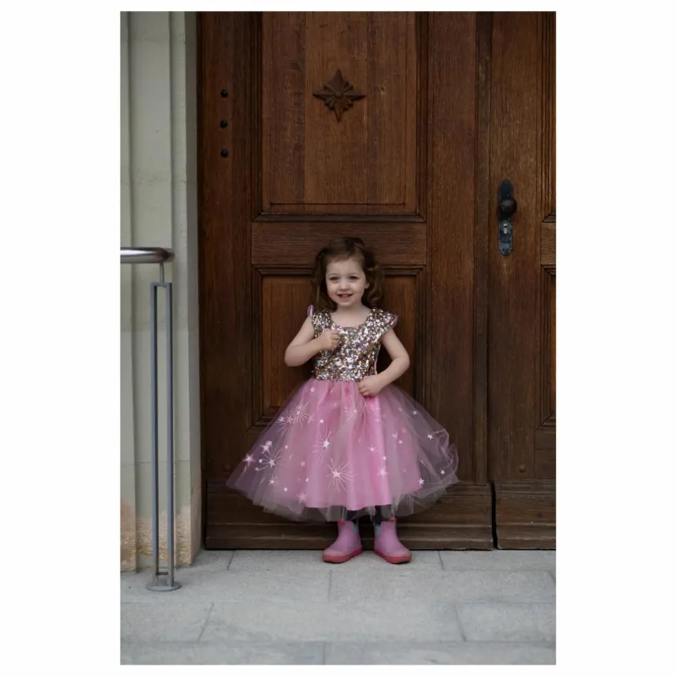 Robe à sequins | Rose
