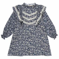 Robe Adelaine Coton Responsable | Bleu marine