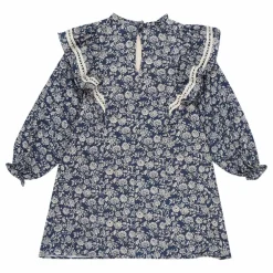 Robe Adelaine Coton Responsable | Bleu marine