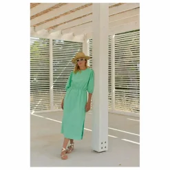 Robe Aime Seersucker - Collection Femme | Vert Menthe