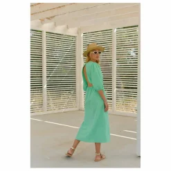 Robe Aime Seersucker - Collection Femme | Vert Menthe
