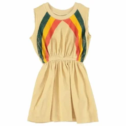 Robe Ajouré Rayure Eponge Bio | Sable