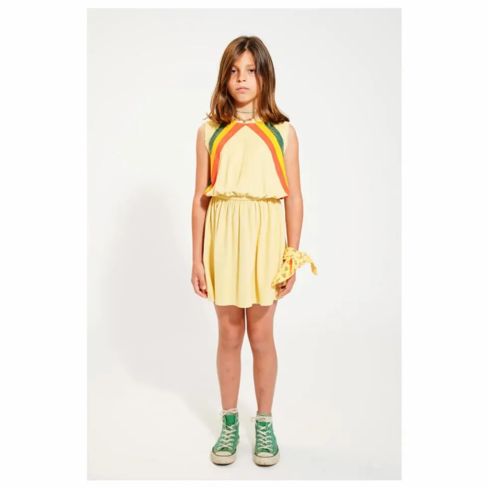Robe Ajouré Rayure Eponge Bio | Sable