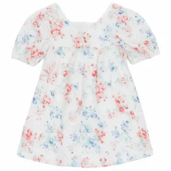 Robe Ajourée Fleurie | Blanc
