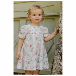 Robe Ajourée Fleurie | Blanc