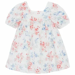 Robe Ajourée Fleurie | Blanc