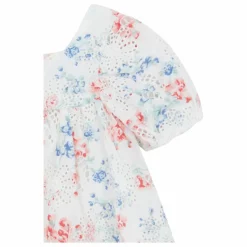 Robe Ajourée Fleurie | Blanc