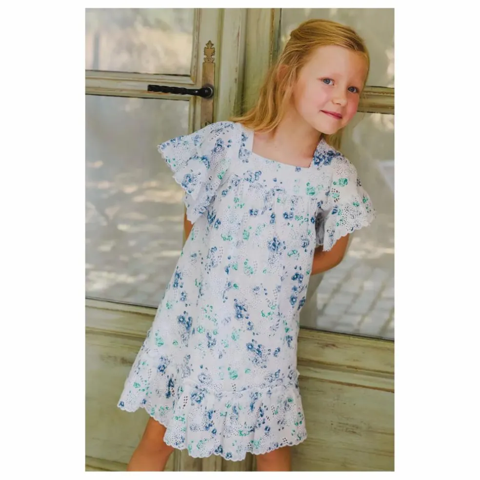 Robe Ajourée Liberty | Blanc
