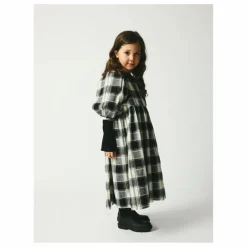 Robe Alva Carreaux Coton Bio | Noir