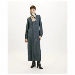 Robe Amede Métallisée | Gris argent