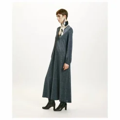 Robe Amede Métallisée | Gris argent