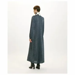 Robe Amede Métallisée | Gris argent